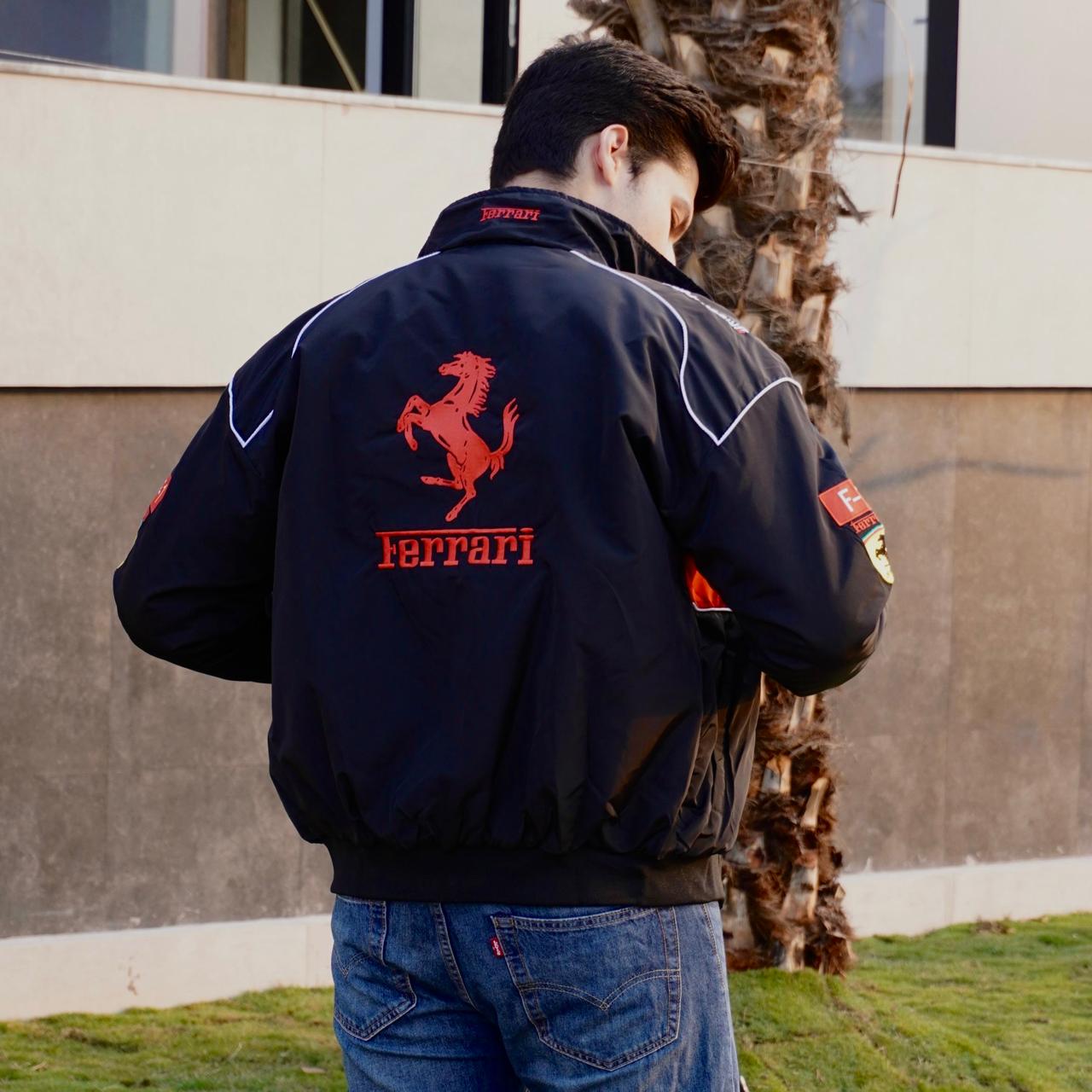 Ferrari F1 Jacket Black | Embroidered