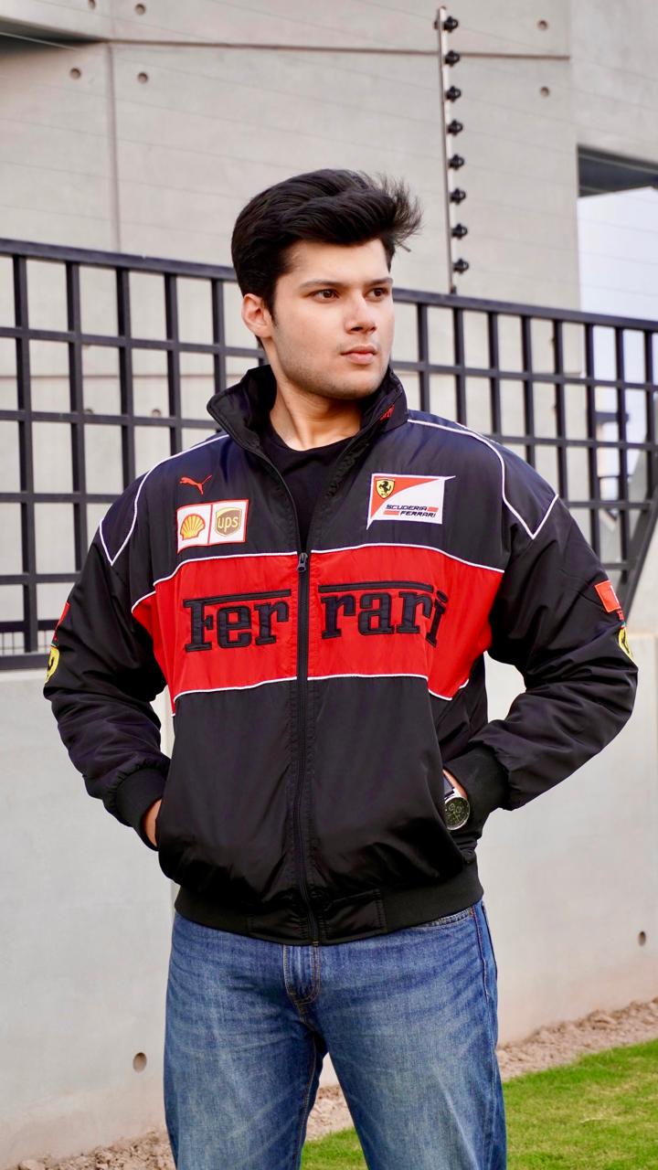Ferrari F1 Jacket Black | Embroidered